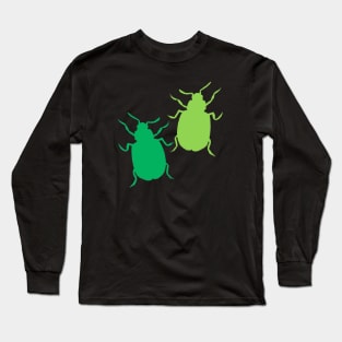 Green Beetle Bugs Long Sleeve T-Shirt